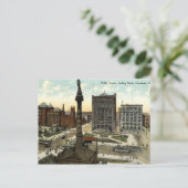 Public Square Cleveland Ohio 1910  Briefkaart (Staand voorkant)