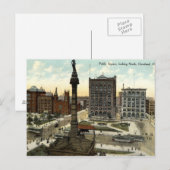 Public Square Cleveland Ohio 1910  Briefkaart (Voorkant / Achterkant)