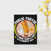 Public Tooter Funny Inappropriate Embarring Adult Kaart (Gele Bloem)