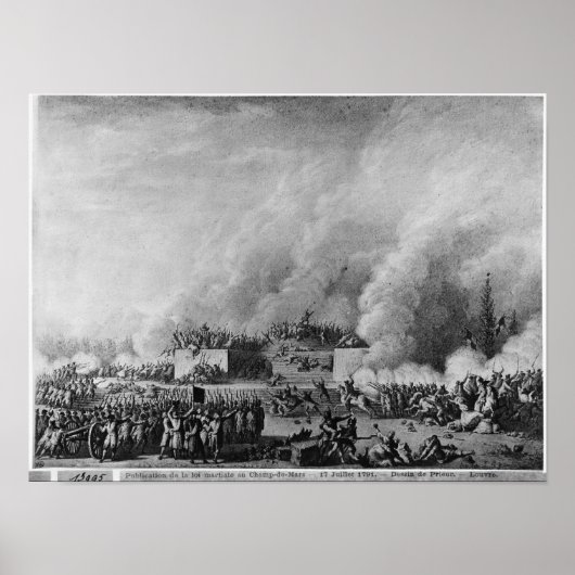 Publicatie van de krijgswet op het poster (Voorkant)