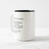 Publication personnalisée Mug à deux tons 15oz (Devant gauche)