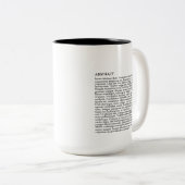 Publication personnalisée Mug à deux tons 15oz (Devant droit)
