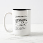 Publication personnalisée Mug à deux tons 15oz<br><div class="desc">Un cadeau personnalisé pour célébrer votre papier publié! Le cadeau idéal pour les co-auteurs,  collègues et universitaires qui ont publié un article scientifique. Customisez avec la revue scientifique,  le titre de la publication,  les auteurs et l'abstrait.</div>