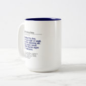 Publication personnalisée Mug à deux tons 15oz - B (Devant gauche)