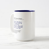 Publication personnalisée Mug à deux tons 15oz - B (Devant gauche)