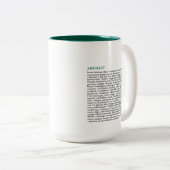 Publication personnalisée Mug à deux tons 15oz - V (Devant droit)