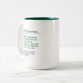 Publication personnalisée Mug à deux tons 15oz - V (Devant gauche)
