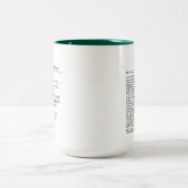Publication personnalisée Mug à deux tons 15oz - V (Centre)
