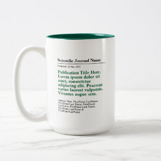Publication personnalisée Mug à deux tons 15oz - V