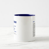 Publication personnalisée Mug à deux tons - Bleu (Centre)