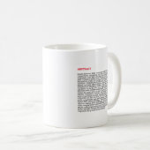Publication personnalisée Mug classique - Rouge (Devant droit)