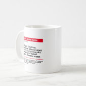 Publication personnalisée Mug classique - Rouge (Devant gauche)