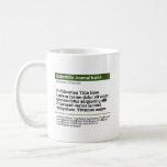 Publication personnalisée Mug classique - Vert<br><div class="desc">Un cadeau personnalisé pour célébrer votre papier publié! Le cadeau idéal pour les co-auteurs,  collègues et universitaires qui ont publié un article scientifique. Customisez avec la revue scientifique,  le titre de la publication,  les auteurs et l'abstrait.</div>