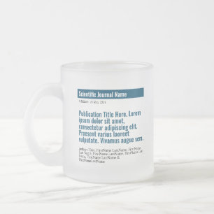Publication personnalisée Mug de verre congelé -
