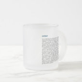 Publication personnalisée Mug de verre congelé - B (Devant droit)