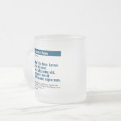 Publication personnalisée Mug de verre congelé - B (Devant gauche)