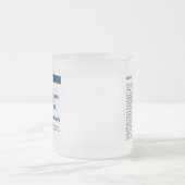 Publication personnalisée Mug de verre congelé - B (Centre)