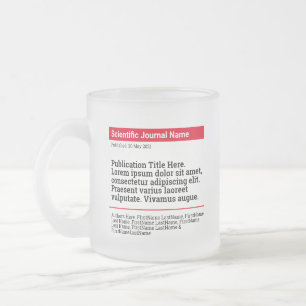 Publication personnalisée Mug de verre congelé - R