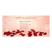 Publicitaire Bouquet de coeur Rose de la Saint-Valentin - Carte (Dos)