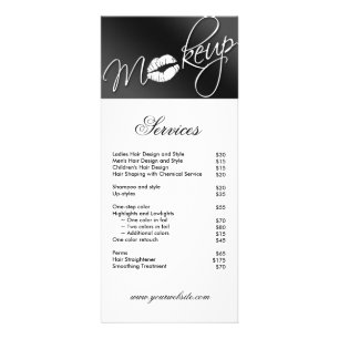 Publicitaire Brochure de Cosmetologist de beauté de carte de