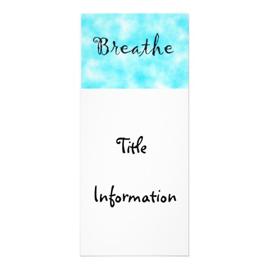 Publicitaire Carte Breathe-Rack (Devant)
