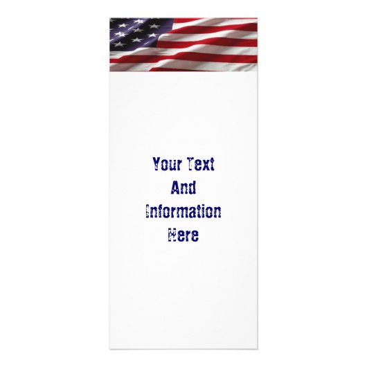 Publicitaire Carte de bâti à drapeau américain (Devant)