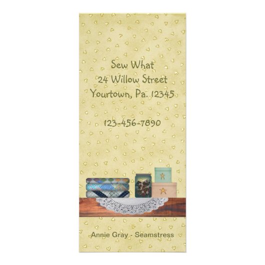 Publicitaire Carte de bâti de couture du pays (Devant)