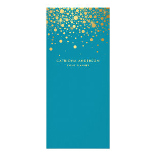 Publicitaire Carte de bâti d'entreprise Faux Gold Foil Confetti