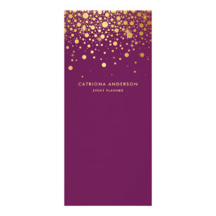 Publicitaire Carte de bâti d'entreprise Faux Gold Foil Confetti