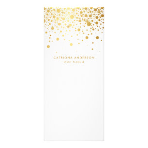 Publicitaire Carte de bâti d'entreprise Faux Gold Foil Confetti