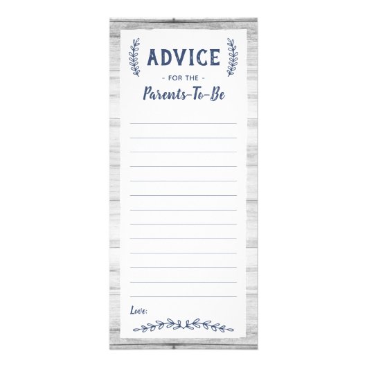 Publicitaire Carte de conseil pour les parents à devenir, Baby  (Devant)