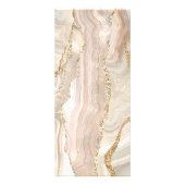 Publicitaire carte de grille de prix d'agate d'ivoire or (Dos)