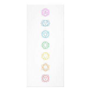 Publicitaire Carte de prix Chakras Yoga Studio