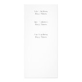 Publicitaire Carte de publicité pour la prière de sérénité des  (Dos)