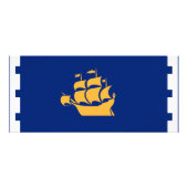 Publicitaire Carte de rack avec drapeau de Québec, Canada (Dos)