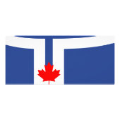 Publicitaire Carte de rack avec drapeau de Toronto (Dos)