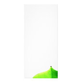 Publicitaire Carte de rack de congé vert (Dos)