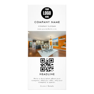 Publicitaire Carte de rack de courtier immobilier propre Nous