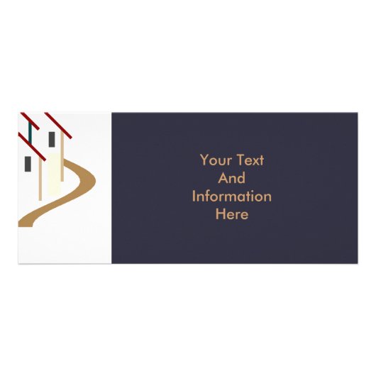 Publicitaire Carte de rack de l'immobilier (Devant)