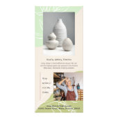 Publicitaire Carte de rack de marketing créatif pour verts biol (Dos)