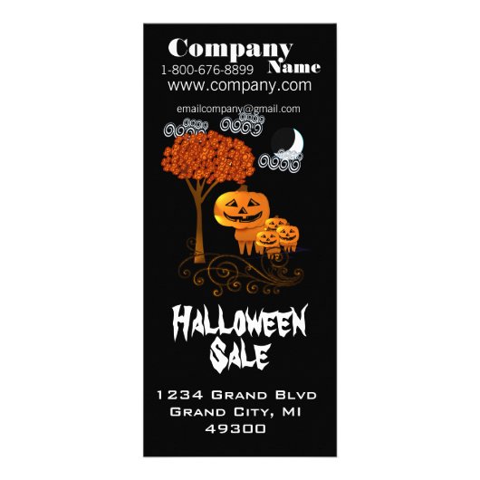 Publicitaire Carte de rack de vente d'Halloween (Devant)