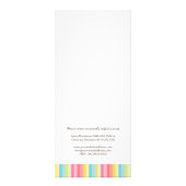 Publicitaire Carte de rack du tarif de la boulangerie (Dos)