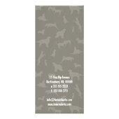 Publicitaire Carte de rack pour chien Empreinte de patte (Dos)