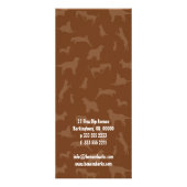 Publicitaire Carte de rack pour chien Empreinte de patte (Dos)