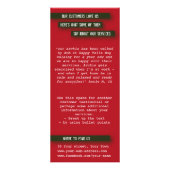 Publicitaire Carte de rack pour marcheur de chien - Personnalis (Dos)