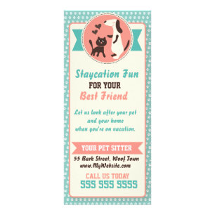 Publicitaire Carte de support de garde d'enfants d'animal