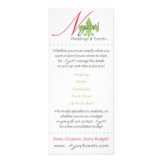 Publicitaire carte de support de N-joie (Devant)