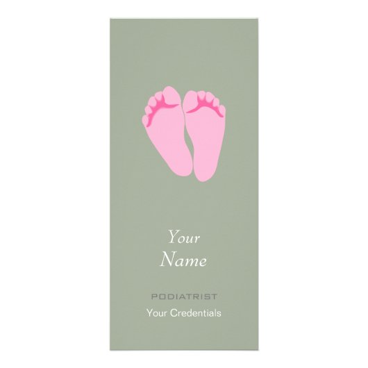 Publicitaire Carte de support de pédicure ou de podiatre (Dos)