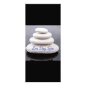 Publicitaire Carte de support de station thermale de zen et (Dos)