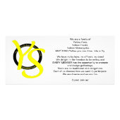 Publicitaire Carte de support de YS (Dos)